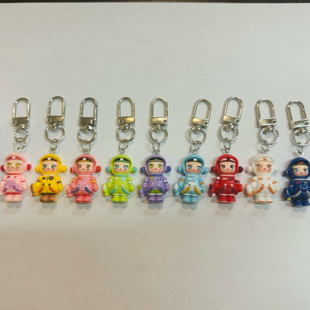 Mini Labubu Keychain Set